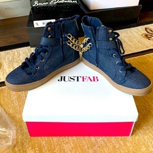 JustFab - Blue Denim Sneakers